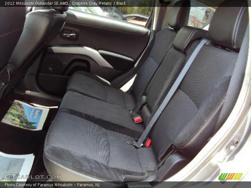 Graphite Gray Metallic / Black 2012 Mitsubishi Outlander SE AWD