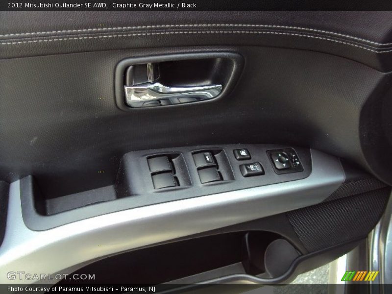 Graphite Gray Metallic / Black 2012 Mitsubishi Outlander SE AWD