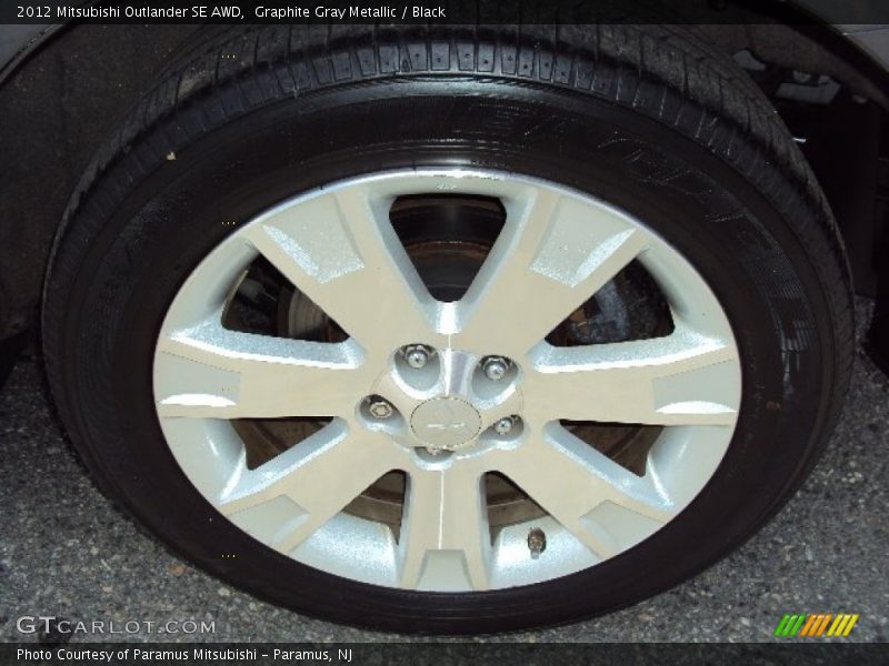 Graphite Gray Metallic / Black 2012 Mitsubishi Outlander SE AWD