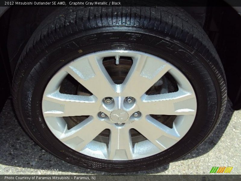 Graphite Gray Metallic / Black 2012 Mitsubishi Outlander SE AWD