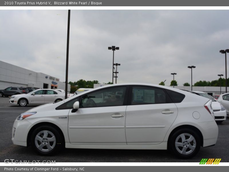 Blizzard White Pearl / Bisque 2010 Toyota Prius Hybrid V