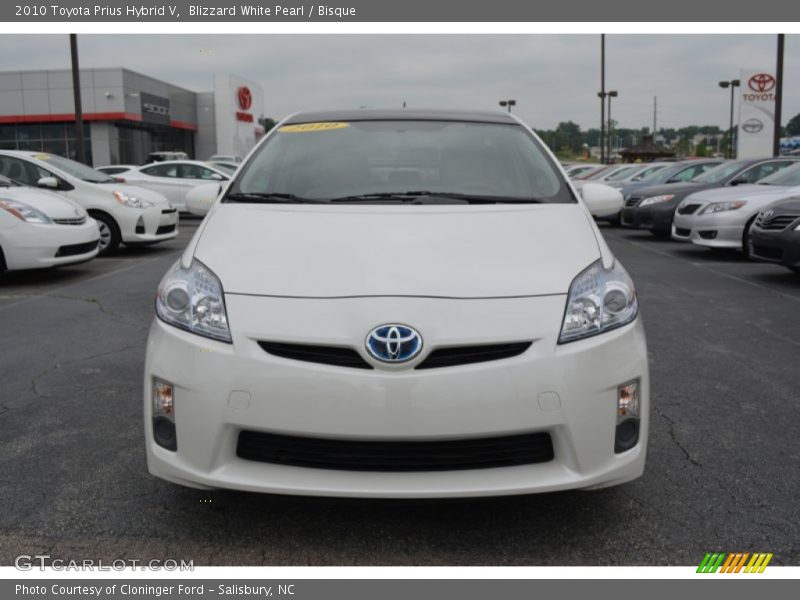 Blizzard White Pearl / Bisque 2010 Toyota Prius Hybrid V