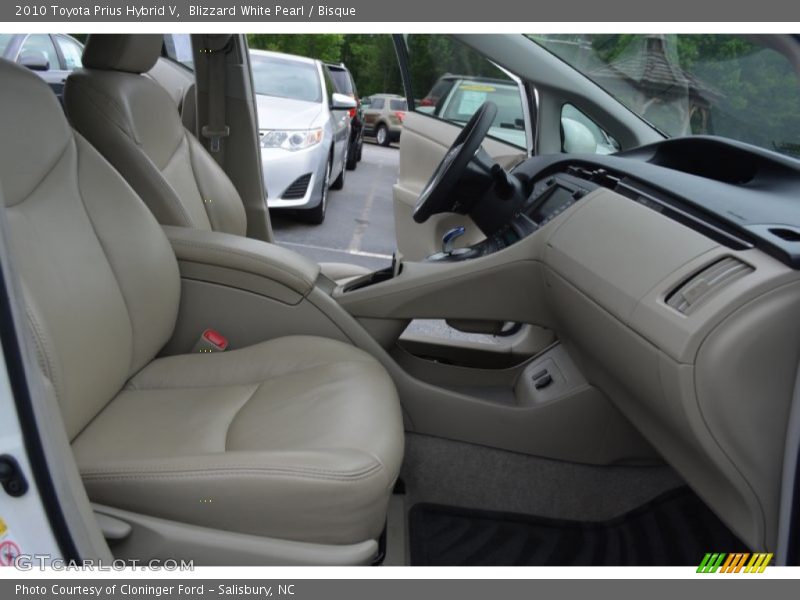 Blizzard White Pearl / Bisque 2010 Toyota Prius Hybrid V