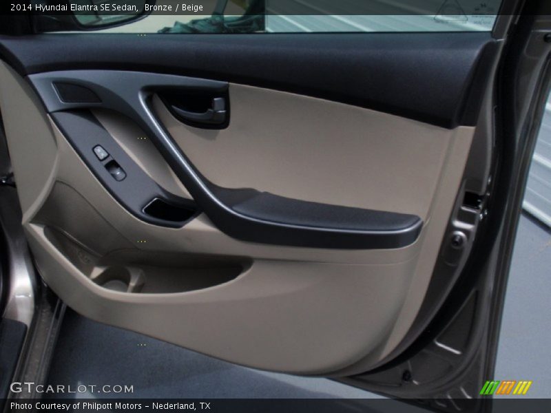Bronze / Beige 2014 Hyundai Elantra SE Sedan