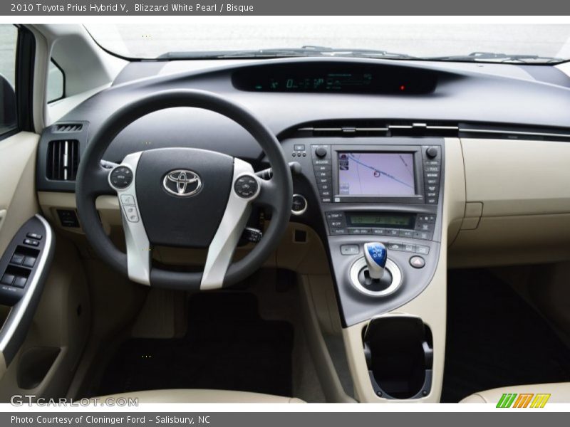 Blizzard White Pearl / Bisque 2010 Toyota Prius Hybrid V