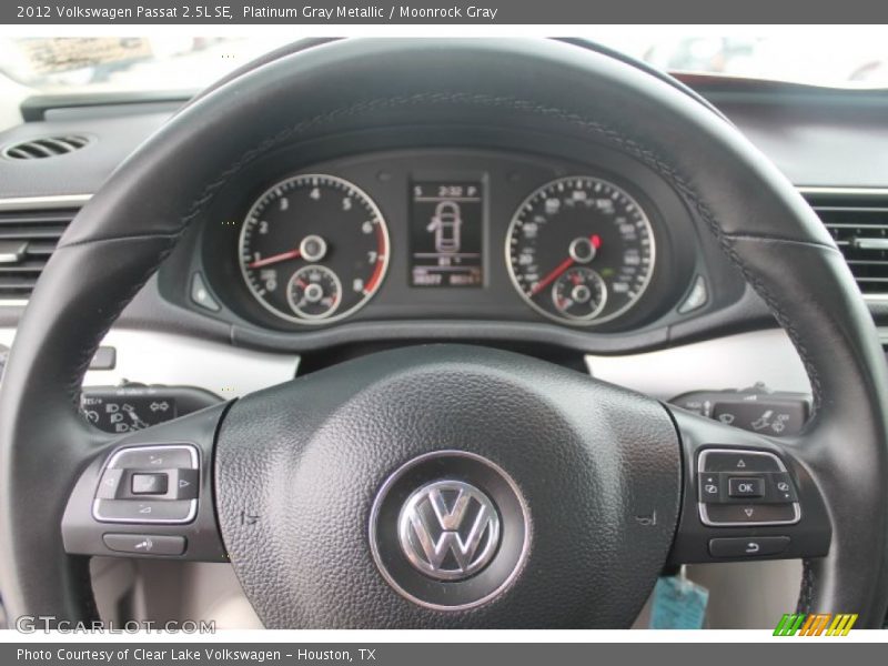 Platinum Gray Metallic / Moonrock Gray 2012 Volkswagen Passat 2.5L SE