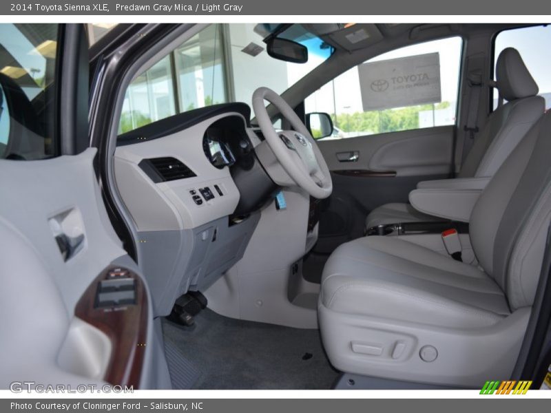 Predawn Gray Mica / Light Gray 2014 Toyota Sienna XLE