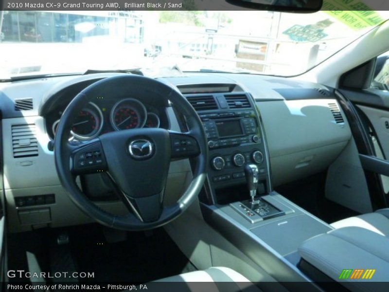 Brilliant Black / Sand 2010 Mazda CX-9 Grand Touring AWD