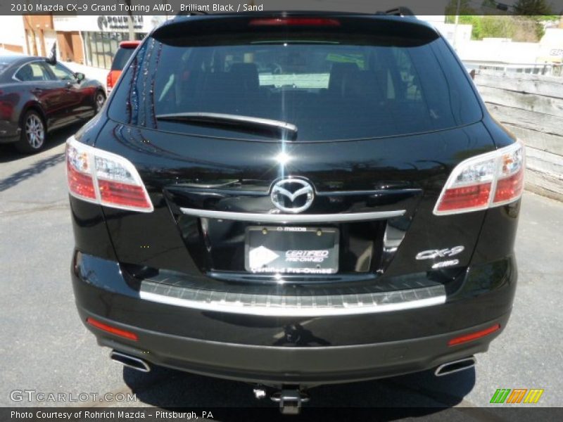 Brilliant Black / Sand 2010 Mazda CX-9 Grand Touring AWD