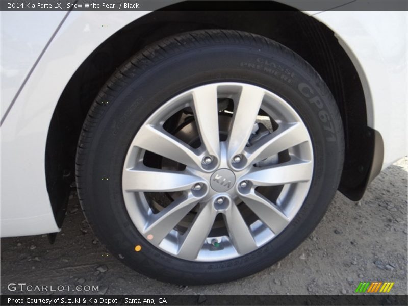 Snow White Pearl / Black 2014 Kia Forte LX