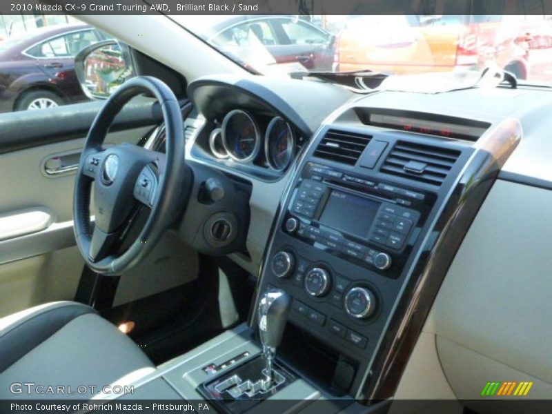 Brilliant Black / Sand 2010 Mazda CX-9 Grand Touring AWD