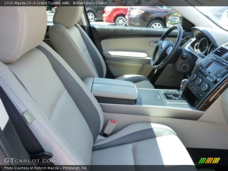 Brilliant Black / Sand 2010 Mazda CX-9 Grand Touring AWD