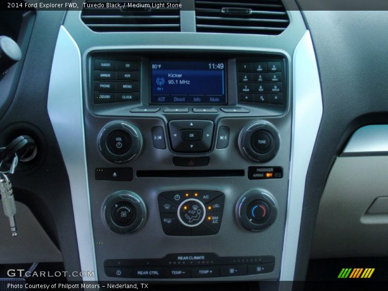 Tuxedo Black / Medium Light Stone 2014 Ford Explorer FWD