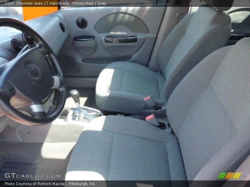 Victory Red / Gray 2005 Chevrolet Aveo LT Hatchback