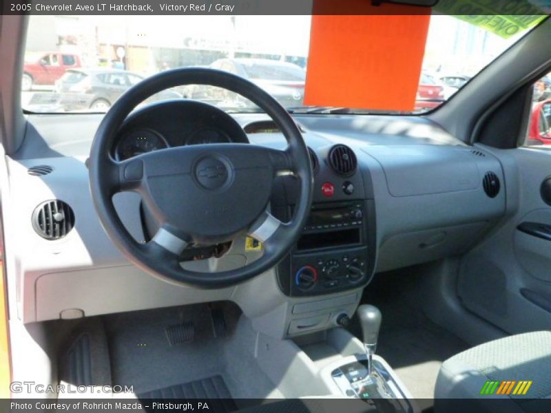 Victory Red / Gray 2005 Chevrolet Aveo LT Hatchback