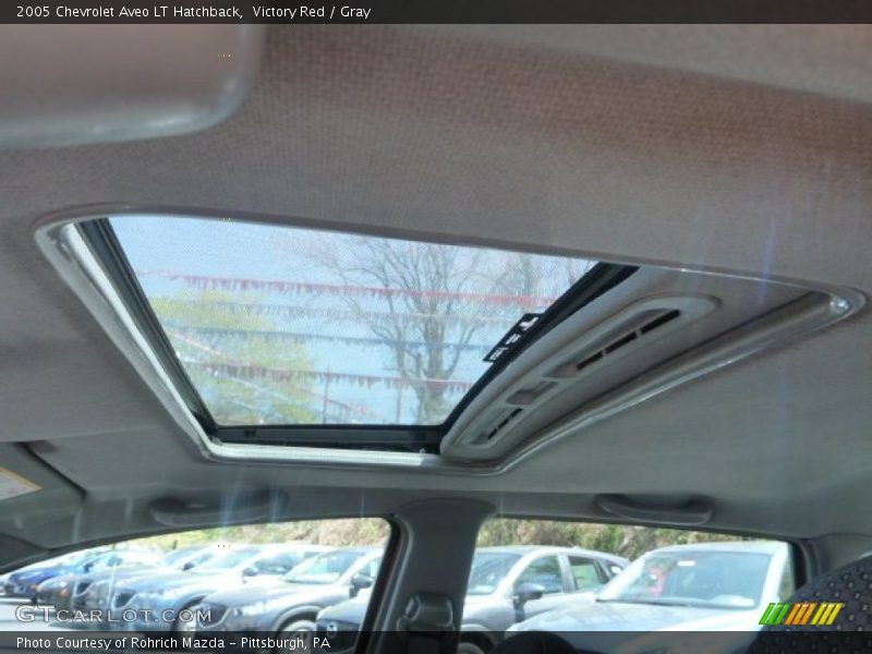 Victory Red / Gray 2005 Chevrolet Aveo LT Hatchback