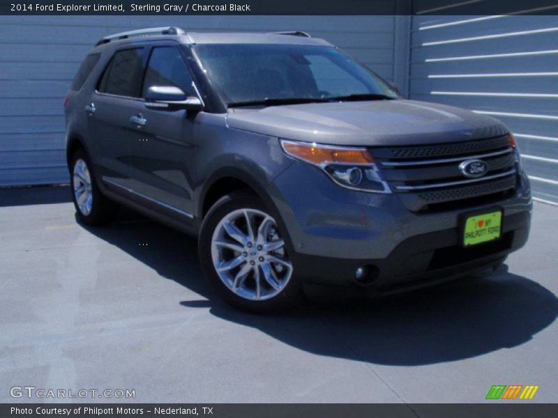 Sterling Gray / Charcoal Black 2014 Ford Explorer Limited