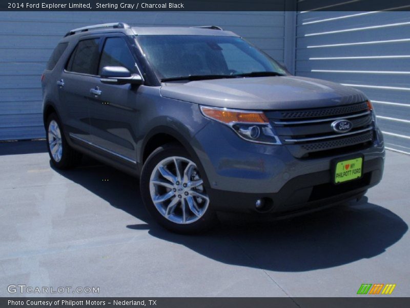 Sterling Gray / Charcoal Black 2014 Ford Explorer Limited