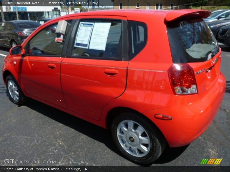 Victory Red / Gray 2005 Chevrolet Aveo LT Hatchback