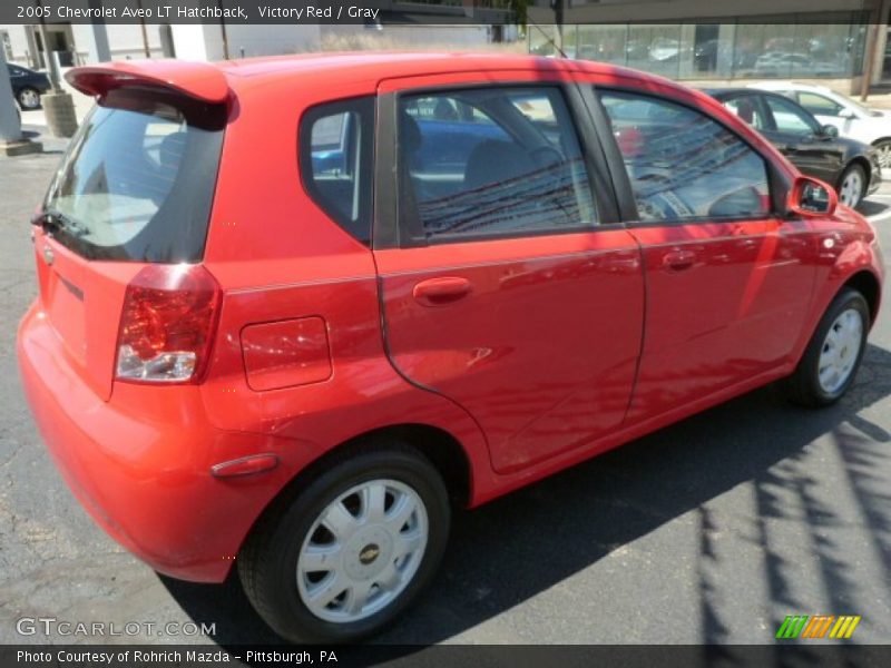 Victory Red / Gray 2005 Chevrolet Aveo LT Hatchback