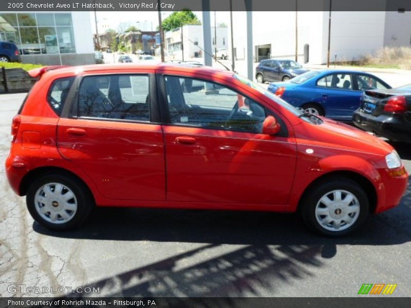 Victory Red / Gray 2005 Chevrolet Aveo LT Hatchback
