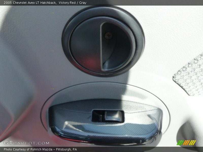 Victory Red / Gray 2005 Chevrolet Aveo LT Hatchback