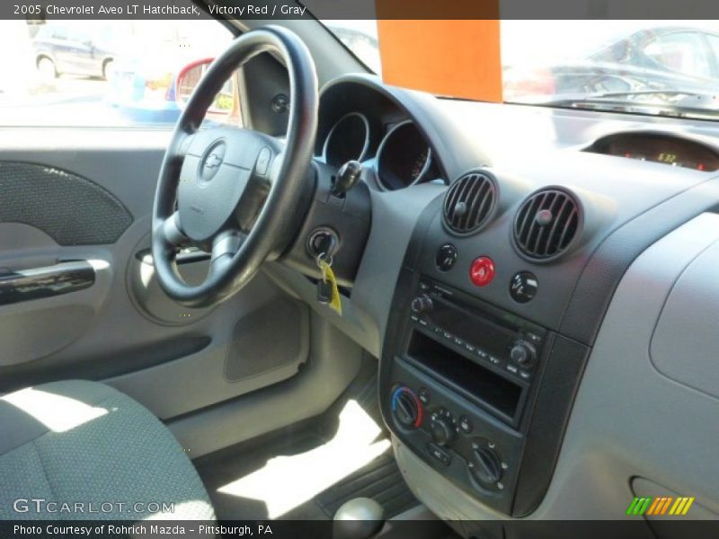 Victory Red / Gray 2005 Chevrolet Aveo LT Hatchback