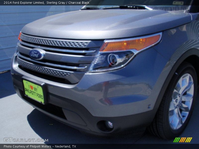 Sterling Gray / Charcoal Black 2014 Ford Explorer Limited