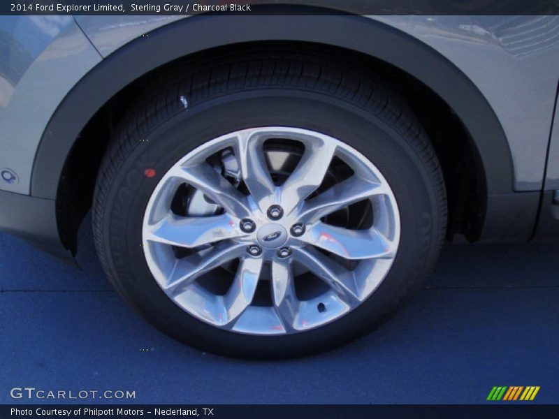 Sterling Gray / Charcoal Black 2014 Ford Explorer Limited