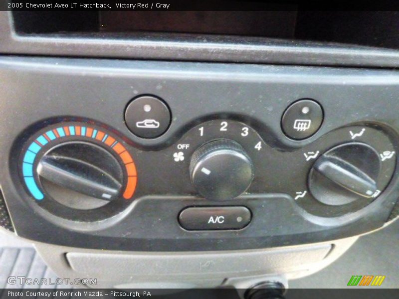 Victory Red / Gray 2005 Chevrolet Aveo LT Hatchback