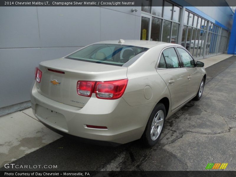 Champagne Silver Metallic / Cocoa/Light Neutral 2014 Chevrolet Malibu LT