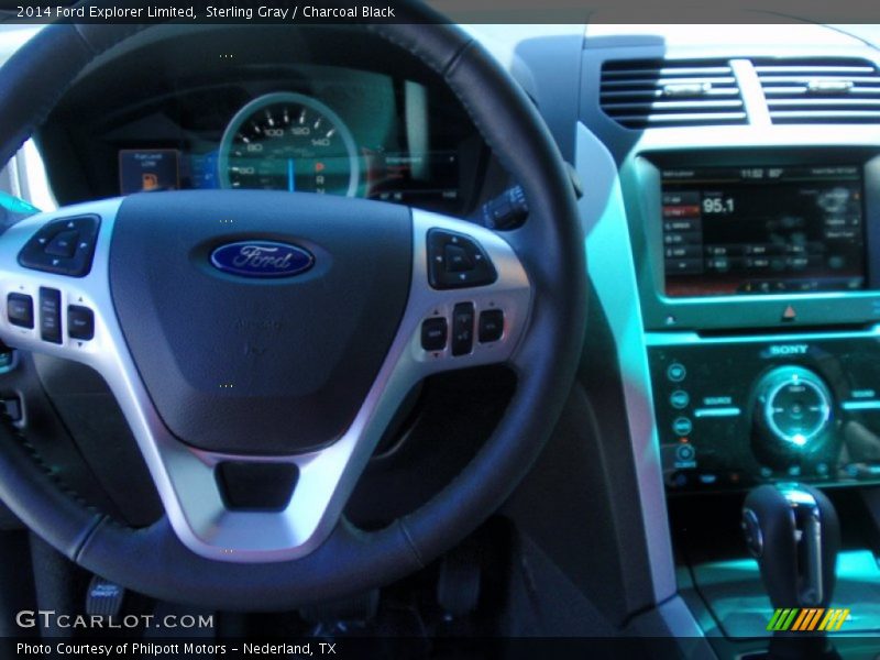 Sterling Gray / Charcoal Black 2014 Ford Explorer Limited