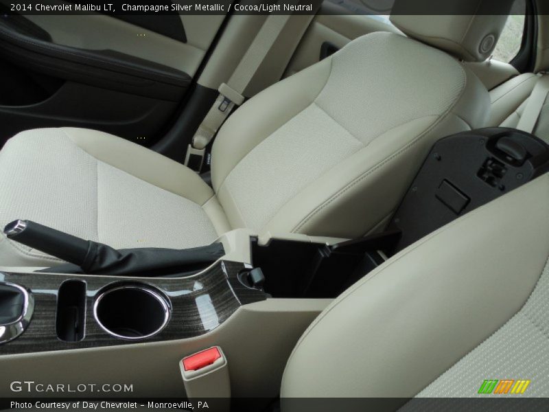 Champagne Silver Metallic / Cocoa/Light Neutral 2014 Chevrolet Malibu LT