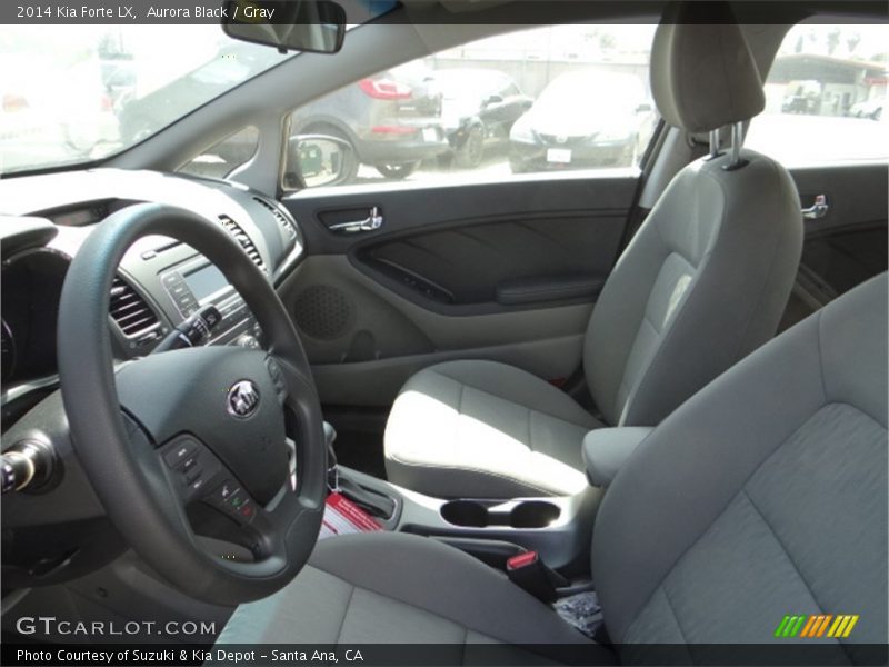 Aurora Black / Gray 2014 Kia Forte LX