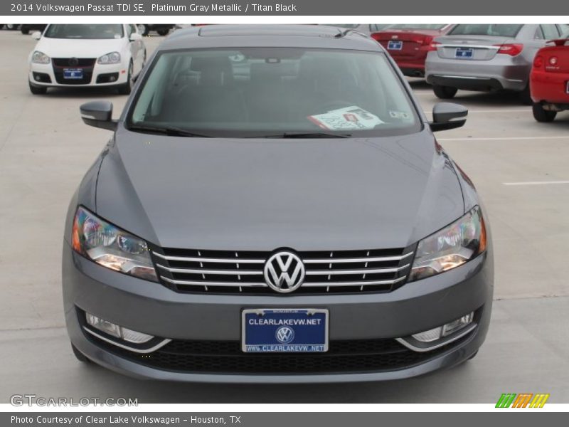 Platinum Gray Metallic / Titan Black 2014 Volkswagen Passat TDI SE
