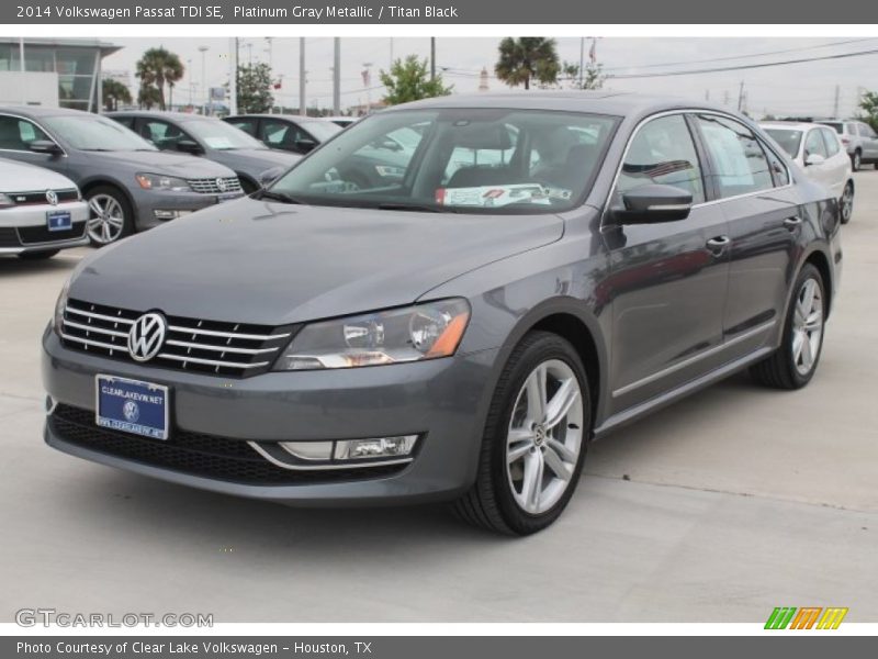 Platinum Gray Metallic / Titan Black 2014 Volkswagen Passat TDI SE