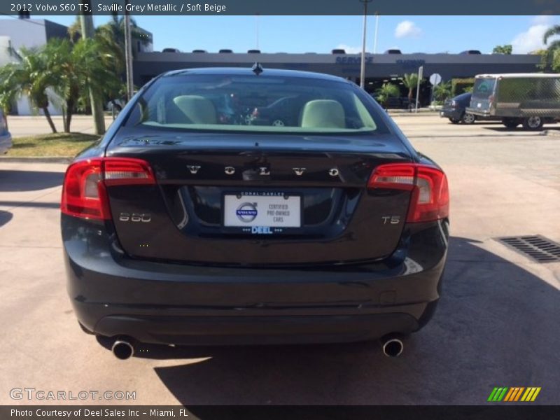 Saville Grey Metallic / Soft Beige 2012 Volvo S60 T5