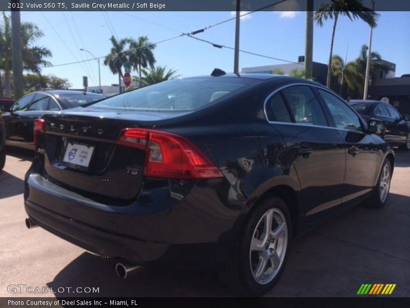 Saville Grey Metallic / Soft Beige 2012 Volvo S60 T5