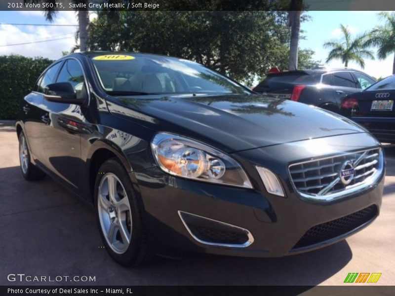 Saville Grey Metallic / Soft Beige 2012 Volvo S60 T5