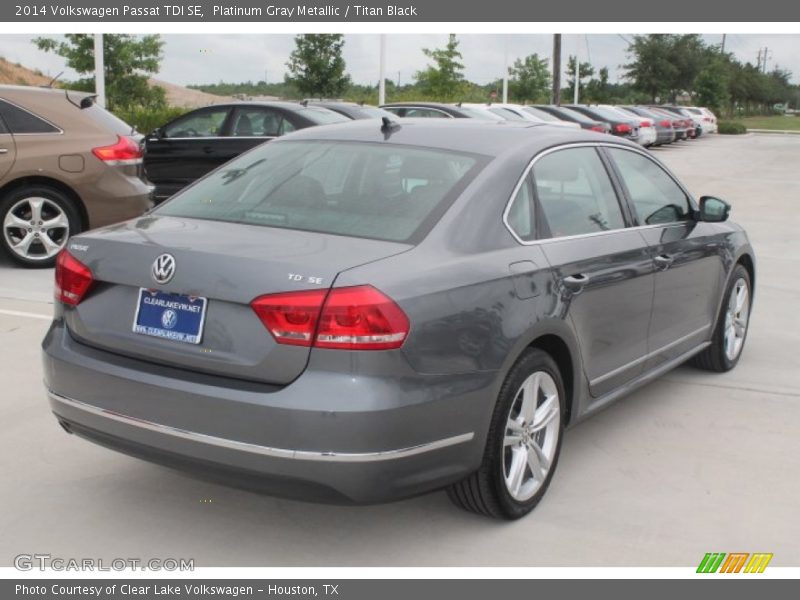 Platinum Gray Metallic / Titan Black 2014 Volkswagen Passat TDI SE