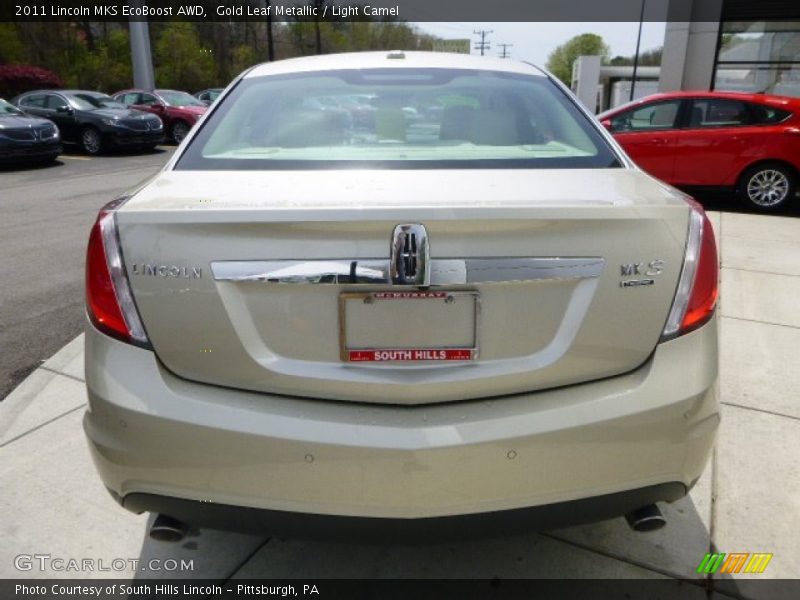 Gold Leaf Metallic / Light Camel 2011 Lincoln MKS EcoBoost AWD