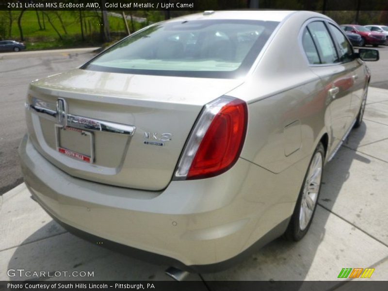 Gold Leaf Metallic / Light Camel 2011 Lincoln MKS EcoBoost AWD