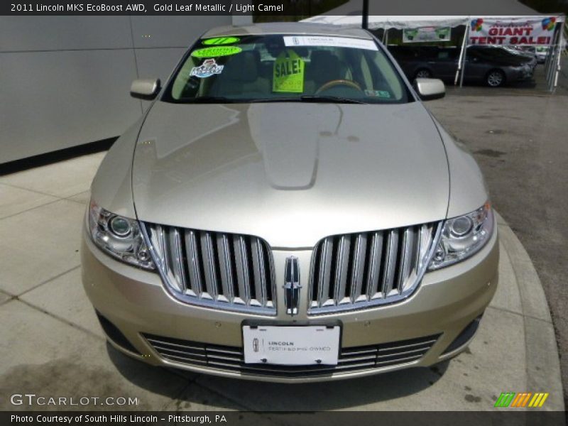 Gold Leaf Metallic / Light Camel 2011 Lincoln MKS EcoBoost AWD