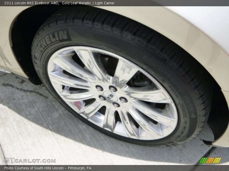 Gold Leaf Metallic / Light Camel 2011 Lincoln MKS EcoBoost AWD