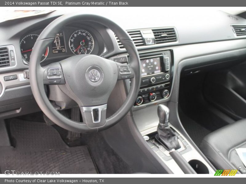 Platinum Gray Metallic / Titan Black 2014 Volkswagen Passat TDI SE