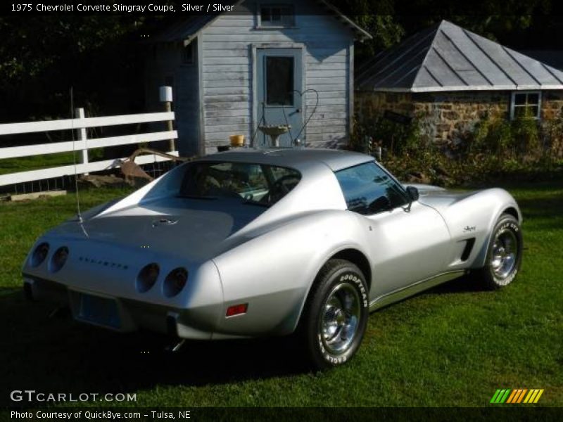 Silver / Silver 1975 Chevrolet Corvette Stingray Coupe