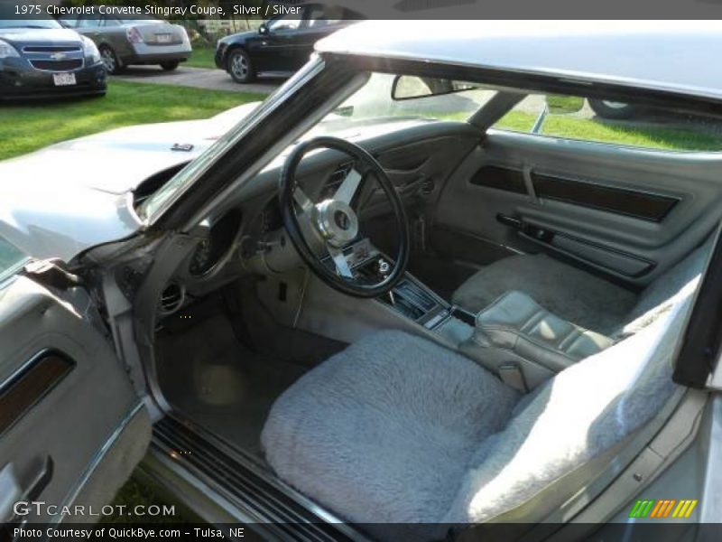 Silver / Silver 1975 Chevrolet Corvette Stingray Coupe
