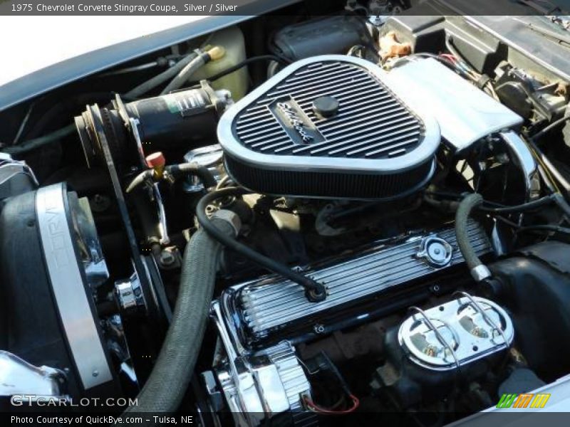Silver / Silver 1975 Chevrolet Corvette Stingray Coupe