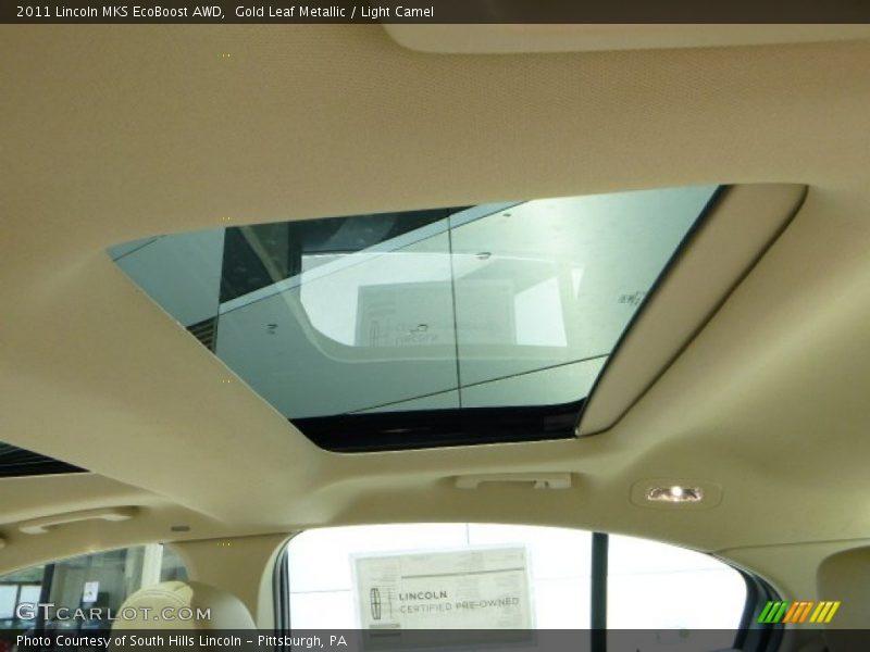 Gold Leaf Metallic / Light Camel 2011 Lincoln MKS EcoBoost AWD