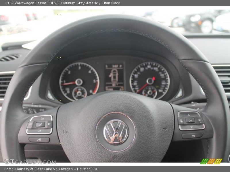 Platinum Gray Metallic / Titan Black 2014 Volkswagen Passat TDI SE